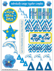 Delta Delta Delta Tri Delta Sorority Greek stickers and gear