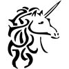Cartoon Unicorn design Greek mascot custom Greek merchandise