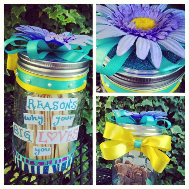 Mason Jars, Mason Jar Crafts, Sorority Craft Ideas, Little Craft Ideas