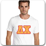 Delta Chi Fraternity budget collection and Greek clothing discounts