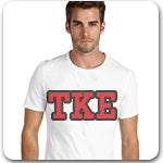 Tau Kappa Epsilon Fraternity lettered apparel at cheap prices