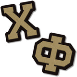 Chi Phi Fraternity letters Custom Greek merchandise Greek wood letters