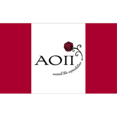 Alpha Omicron Pi National Sorority flag Custom Greek flags and banners