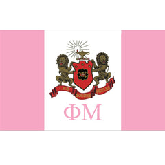 Phi Mu Sorority flag Custom Greek flags and banners