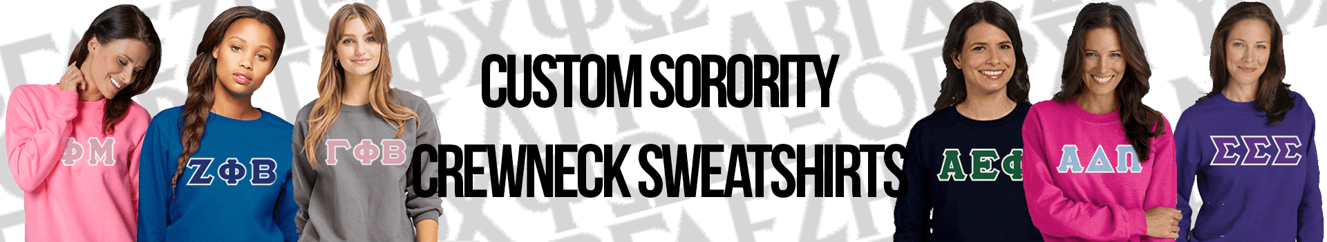 Custom Greek Sorority Crewneck Sweatshirts