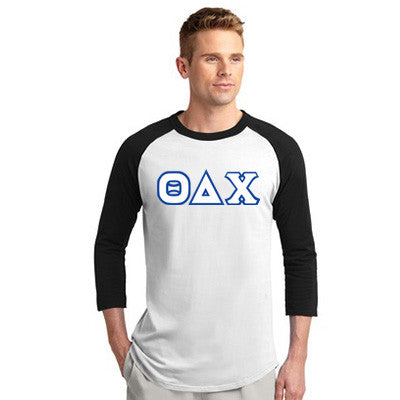Theta Delta Chi Fraternity Raglan Baseball Tee - Sport-Tek T200 - TWILL