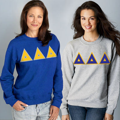 Delta Delta Delta Crewneck Sweatshirt Package - Gildan 12000 - TWILL