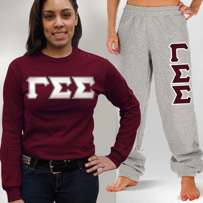Gamma Sigma Sigma Longsleeve / Sweatpants Package - TWILL