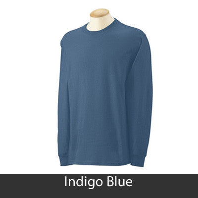 Zeta Tau Alpha Longsleeve T-Shirt with Twill - Gildan 2400 - TWILL