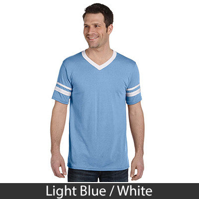 Kappa Sigma Striped Tee with Twill Letters - Augusta 360 - TWILL
