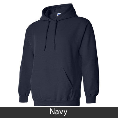 Delta Gamma State and Date Printed Hoody - Gildan 18500 - CAD