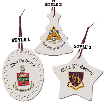 Greek Christmas Ornament with Full Color Crest