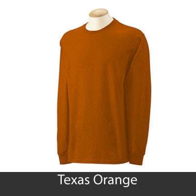 Alpha Epsilon Phi Longsleeve T-Shirt with Twill - Gildan 2400 - TWILL