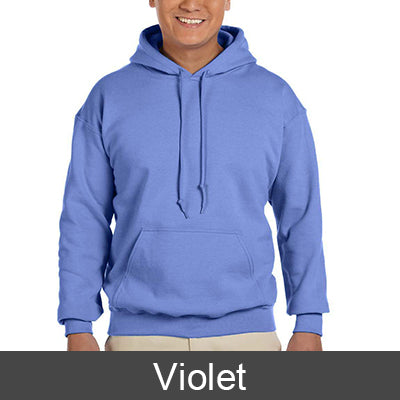 Alpha Chi Omega State and Date Printed Hoody - Gildan 18500 - CAD