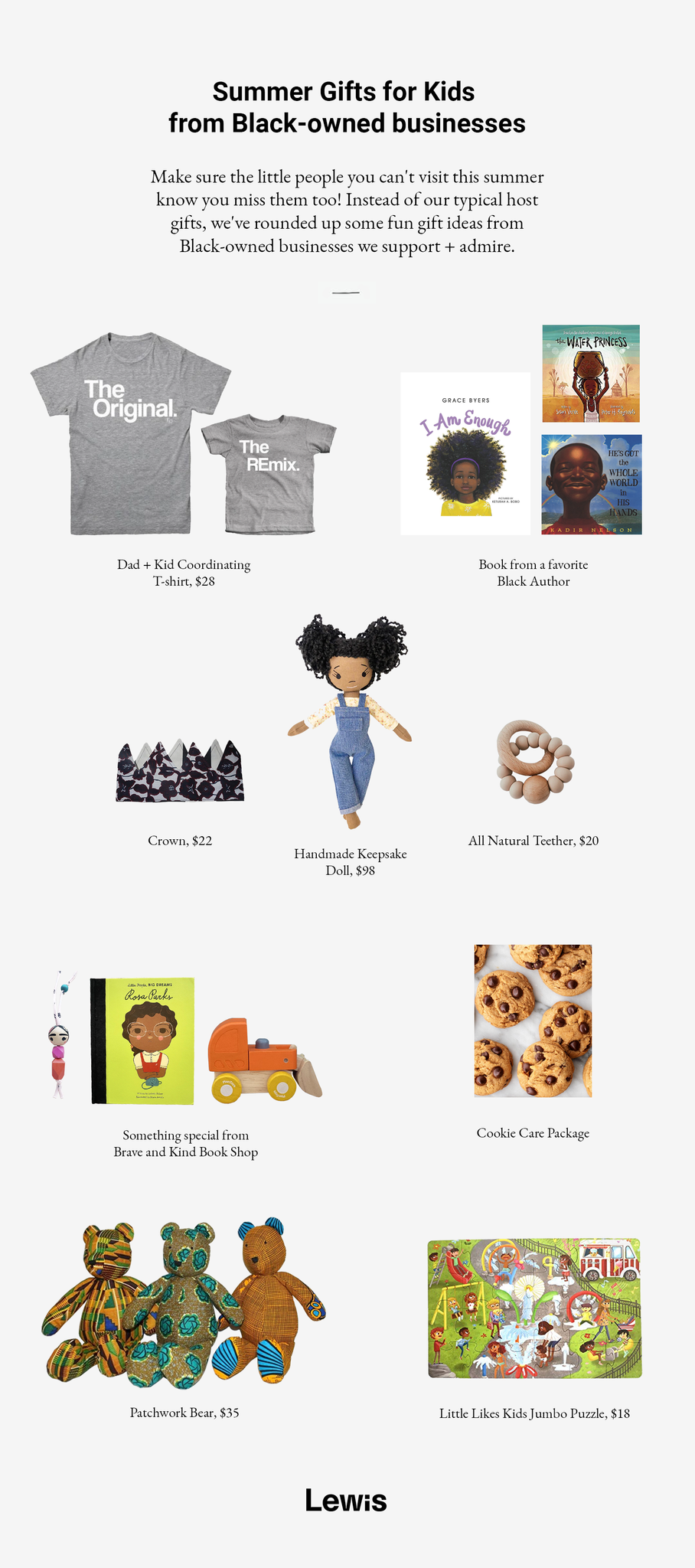 Roundup of children's toys and gifts from Black-owned businesses and artisans. 