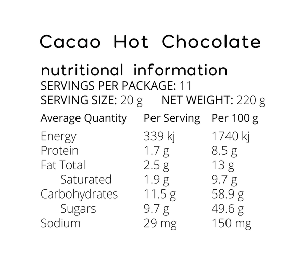 original cacao hot chocolate