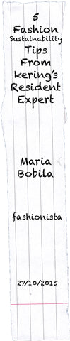 fashion sustainability tips kering maria bobila