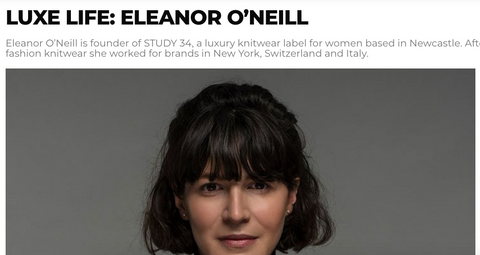 STUDY 34 luxe magazine eleanor o'neill knitwear sustainable women