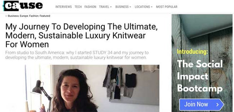 causeartist interview ethical knitwear