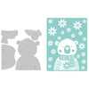 Sizzix Thinlits Die Set 4PK w/Textured Impressions Embossing Folder - Cozy Bear