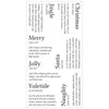 Sizzix Clear Stamps Set 7PK - Festive Dictionary Definitions