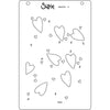 Sizzix A6 Layered Stencils 4PK – Mark Making Hearts by Kath Breen