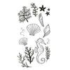 Sizzix Clear Stamps Set 15PK - Ocean Elements by Lisa Jones