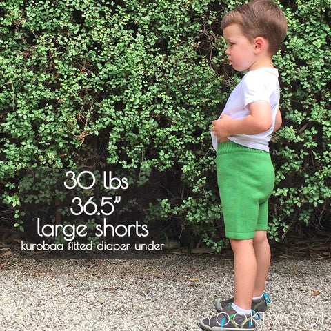 large shorts side fitted diaper 30 lbs