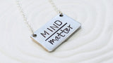 Mind Over Matter Necklace | Rectangle Bar Necklace