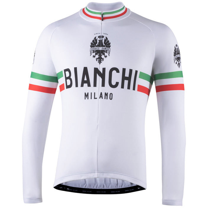 Milano Leggenda White Long Sleeve Cycling Jersey – USA