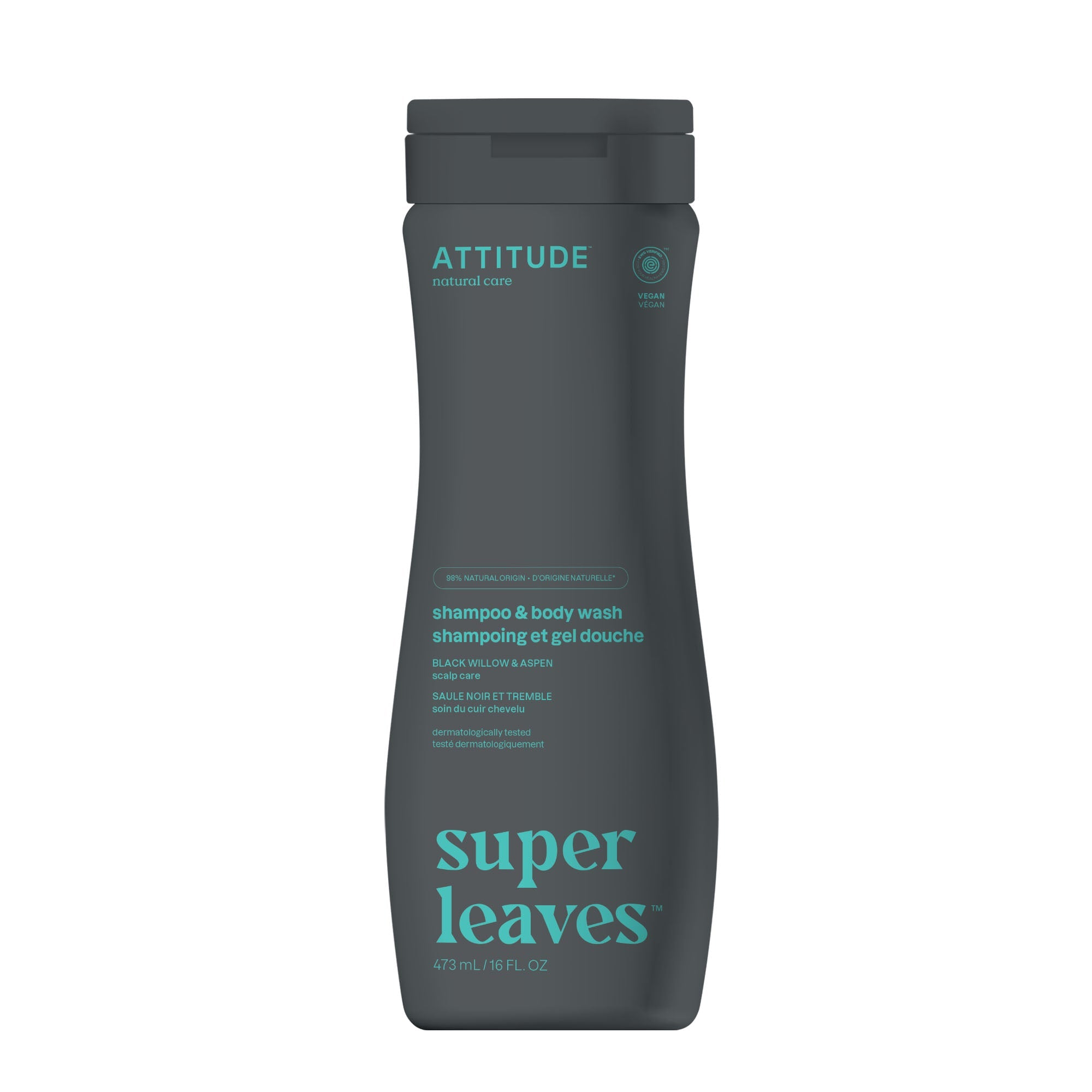 的态度 Super Leaves 二合一洗发水 and Body Wash Scalp Care Removes loose dandruff flakes 11005_en?_main? 473 mL