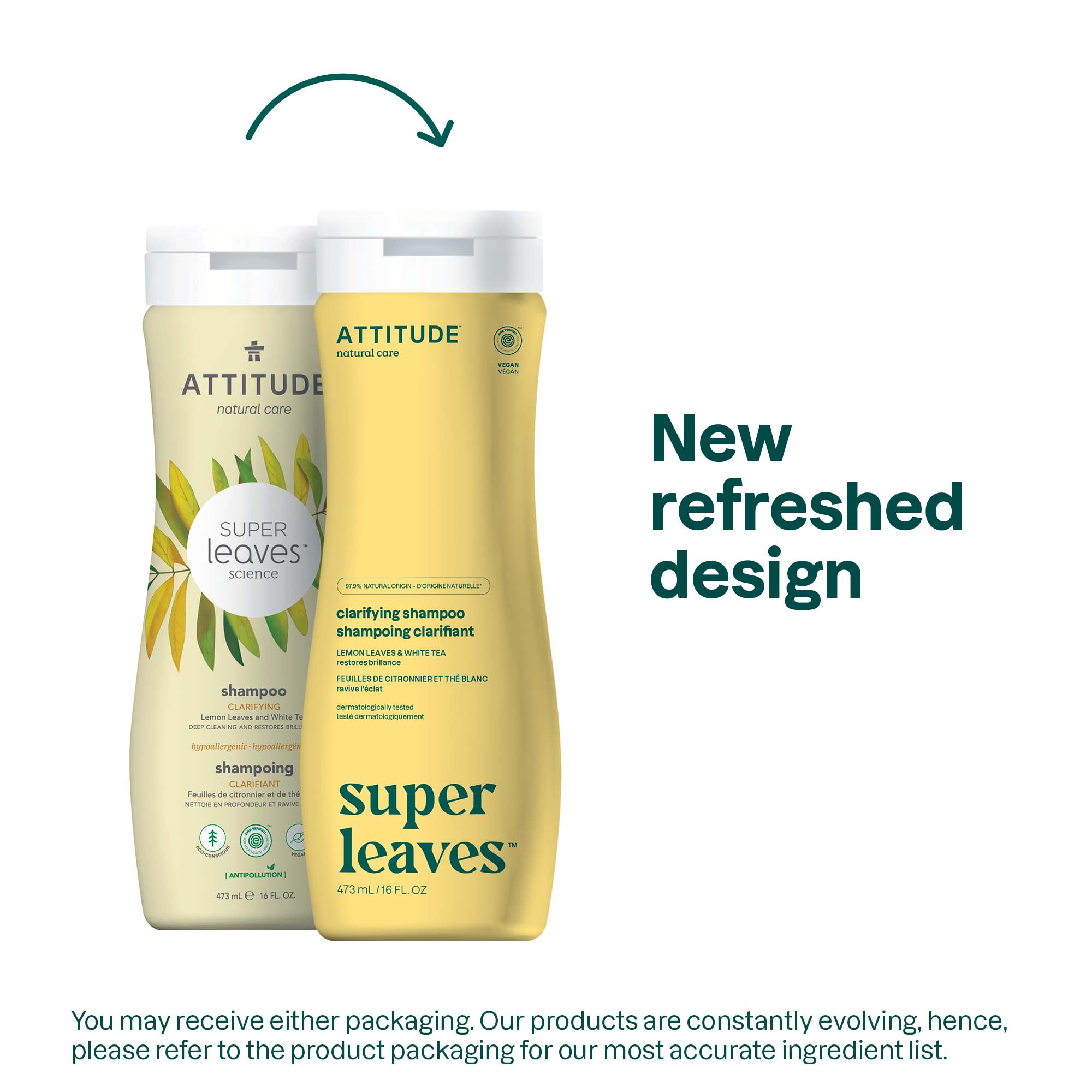 ATTITUDE Super leaves™ Shampoo Clarifying Deep cleaning and Restores brilliance _en? 473 mL