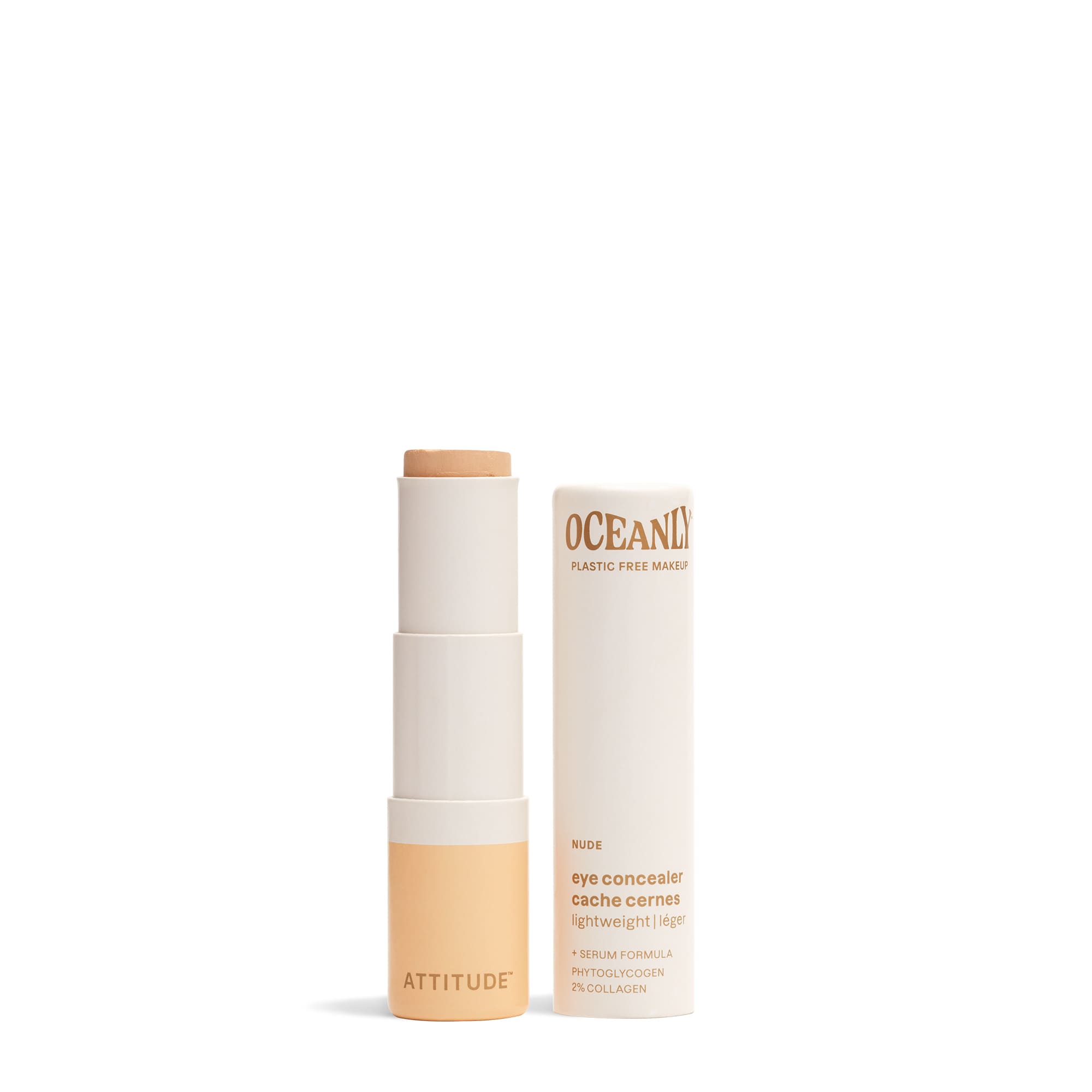 ATTITUDE Oceanly Light Coverage Concealer Stick Nude 0.2 OZ Unscented 16131_en?_main?