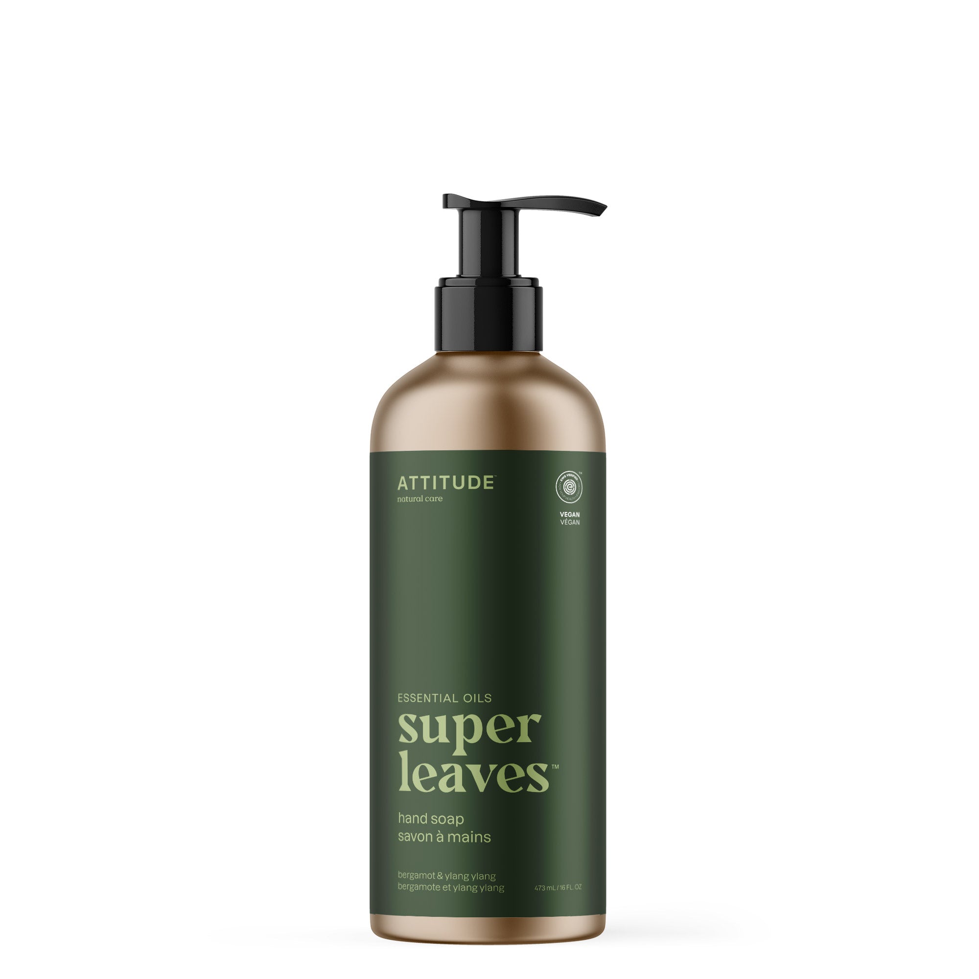 ATTITUDE Super Leaves Essential oils hand soap Bergamot and ylang-ylang 19092_en?_main? 16 FL. OZ.