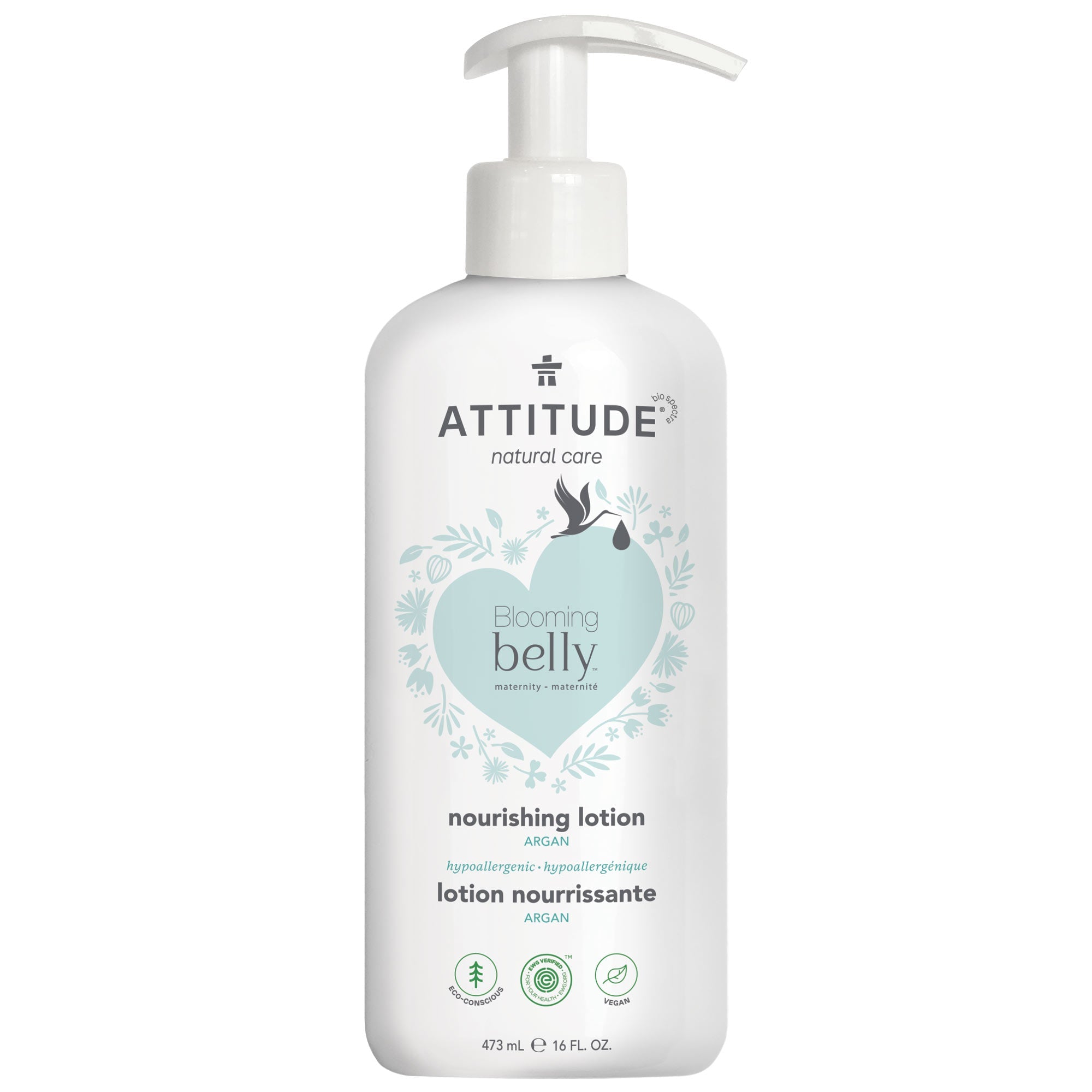 ATTITUDE blooming belly nourishing lotion Argan 18121_en?_main? 16 FL. OZ.