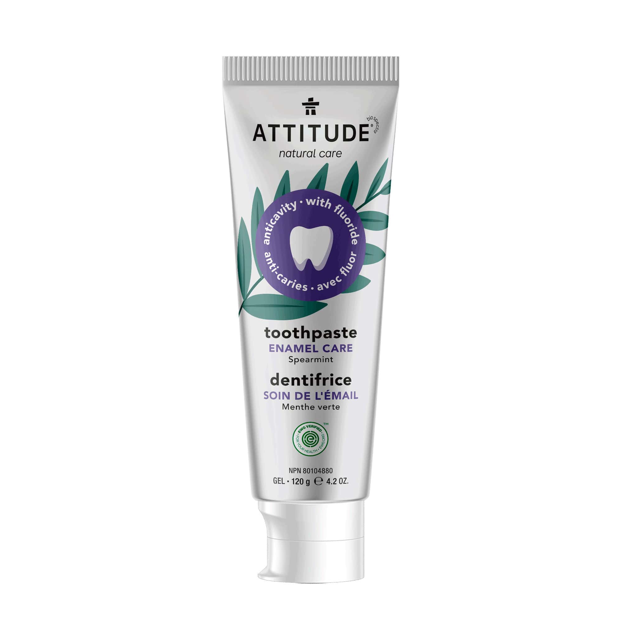 ATTITUDE Adult Toothpaste with Fluoride Enamel Care Spearmint_en?_main?