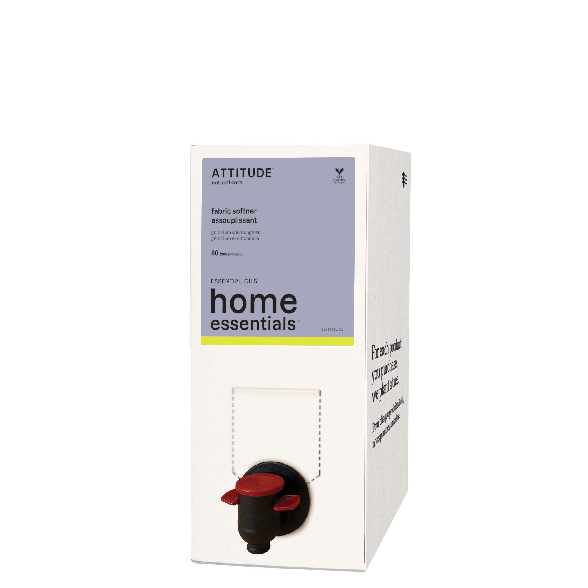 ATTITUDE Home Essentials Essential oils Fabric Softener 87218_en?_main? Geranium & Lemongrass Eco-Refill 67.6 FL. OZ.