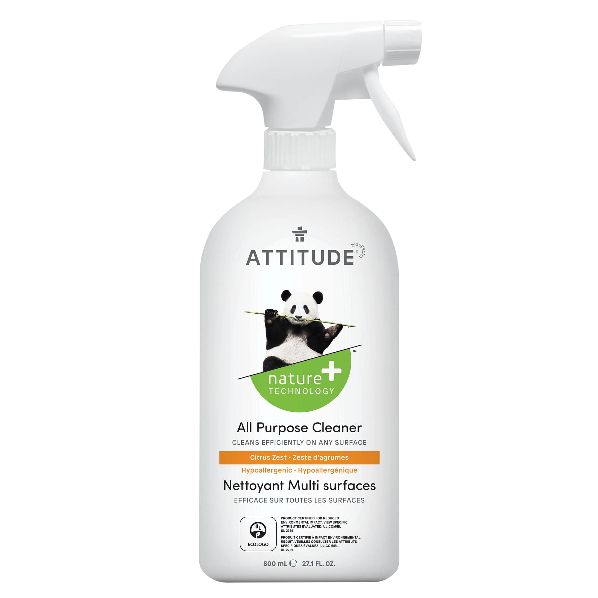 ATTTITUDE All purpose cleaner - Citrus zest 10180_en?_main? 柑橘类 / 瓶装800毫升