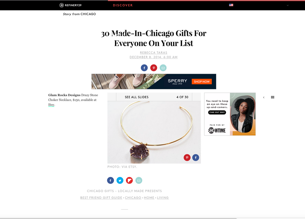 Refinery29 featuring Glamrocks Jewelry in gift guide