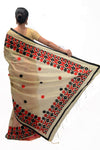 Bengal Handloom Desinger Bi colour saree