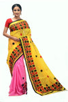 Designer Handloom Bi-Color Sari