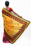 Designer Handloom Bi-Color Sari