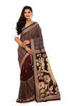 Blended Silk Kantha Stitch Saree (0603)