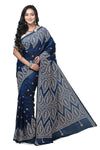 Gujarati Stitch Silk Blend Saree: Elegant and Timeless