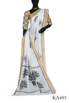 Designer Cotton Kantha Stitch Sari