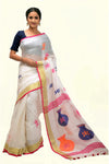 Fancy Linen Handloom Saree