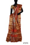Elegant Women's Bengali Tant Silk Sari