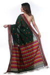 Moss Green Cotton Sarees