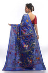 Designer Blended Silk Kantha Stitch Saree's