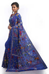 Designer Blended Silk Kantha Stitch Saree's